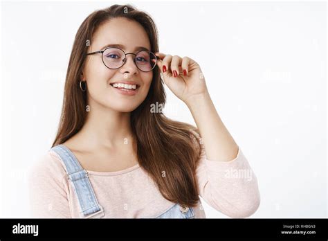 nerdy brunette